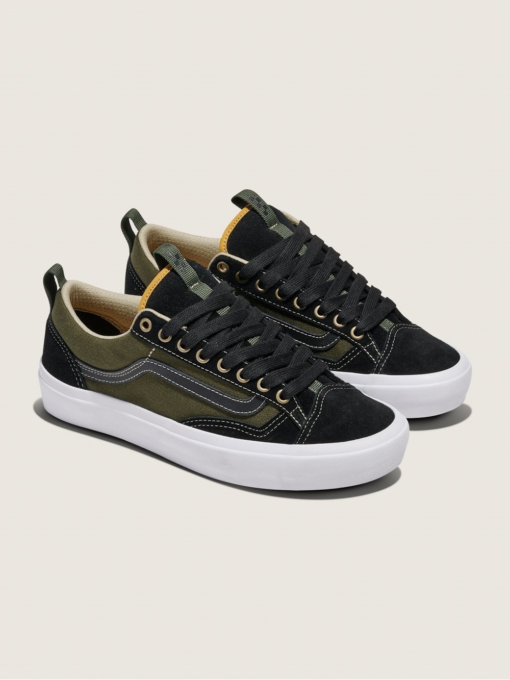 Vans Old Skool 36 Shoes Men Size 11 Black Green Skate Sneakers - Picture 9 of 10